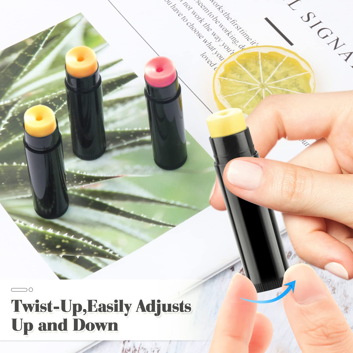 dmuuudm DIY lip balm container kit in black for small batches
