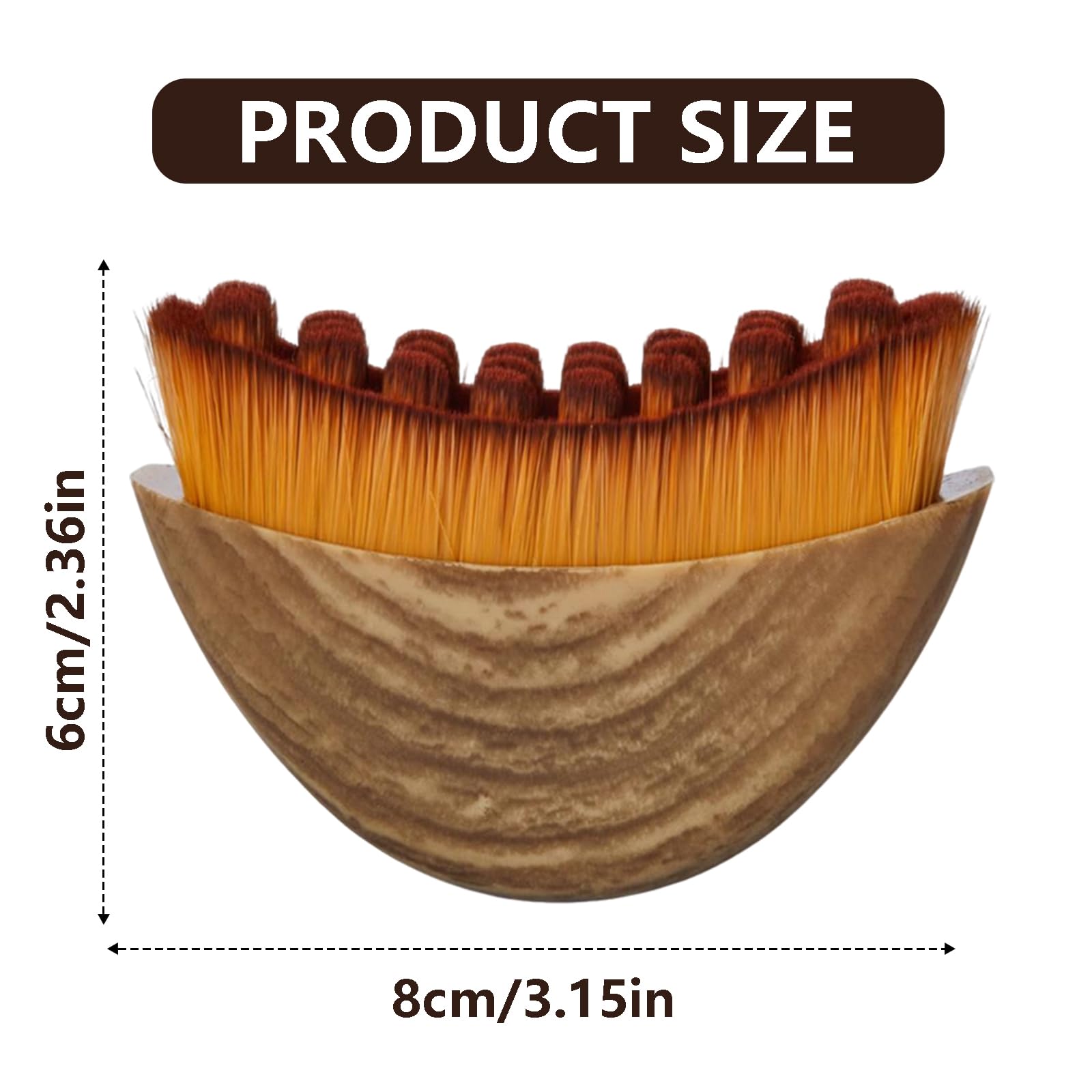 DMwespe contour brush with ergonomic handle supports easy at-home facial massage.