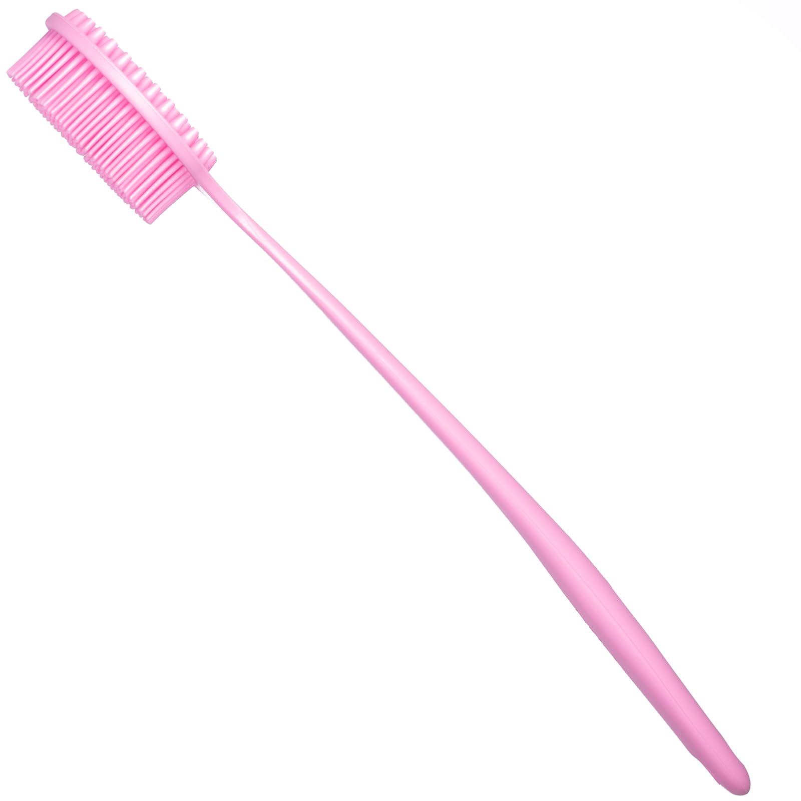 DNC mango largo ergonómico rosa facilita alcance de la espalda.