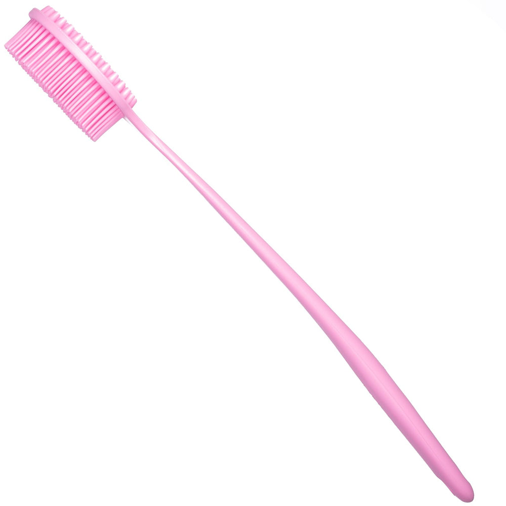 DNC mango largo ergonómico rosa facilita alcance de la espalda.