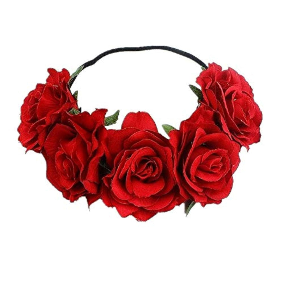 DNHCLL rose flower crown red wreath for weddings and events