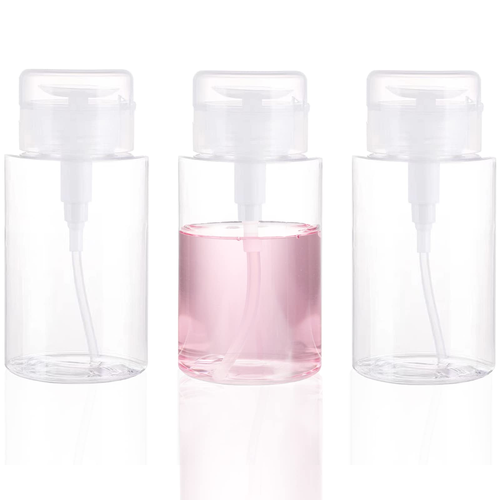 DNSEN 3-pack push-down dispenser bottles for easy refills