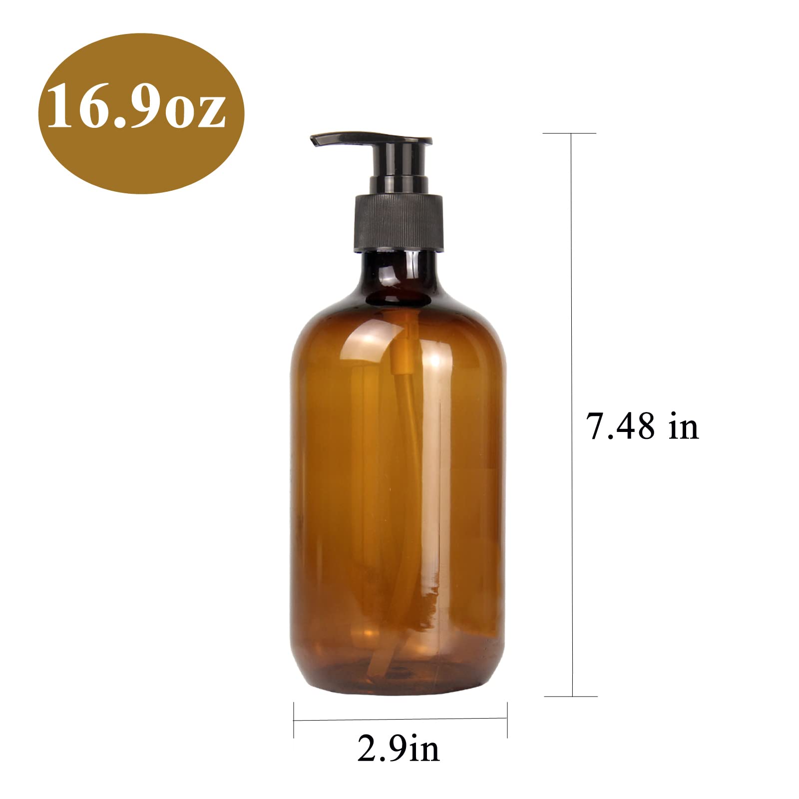 DNSEN pump bottle with label, protects contents from light.
