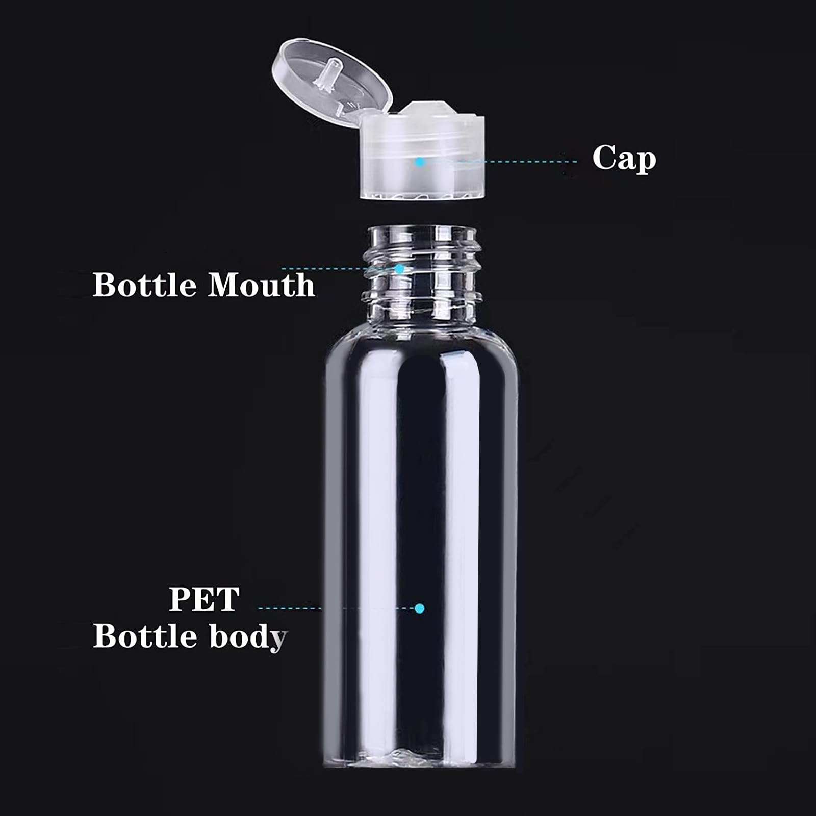 DNSEN flat-cap squeeze bottles allow precise dispensing and fast resealing.