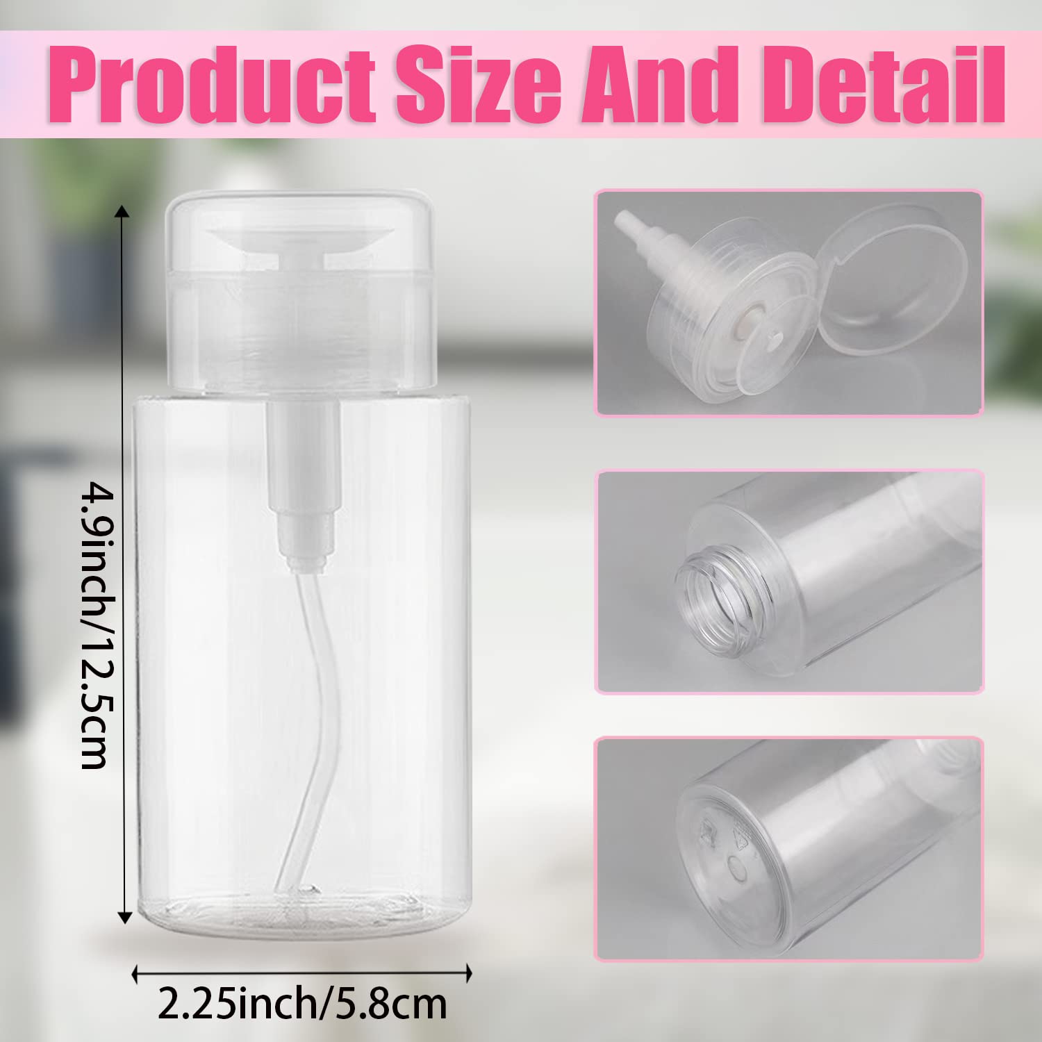DNSEN transparent 200ml bottle shows remaining liquid clearly