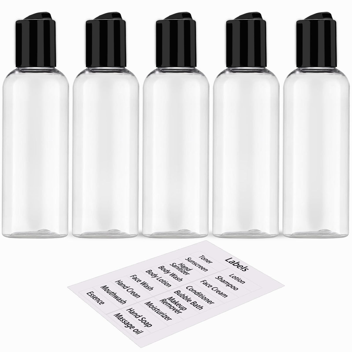 DNSEN travel bottles with leakproof cap for secure airline carry-on