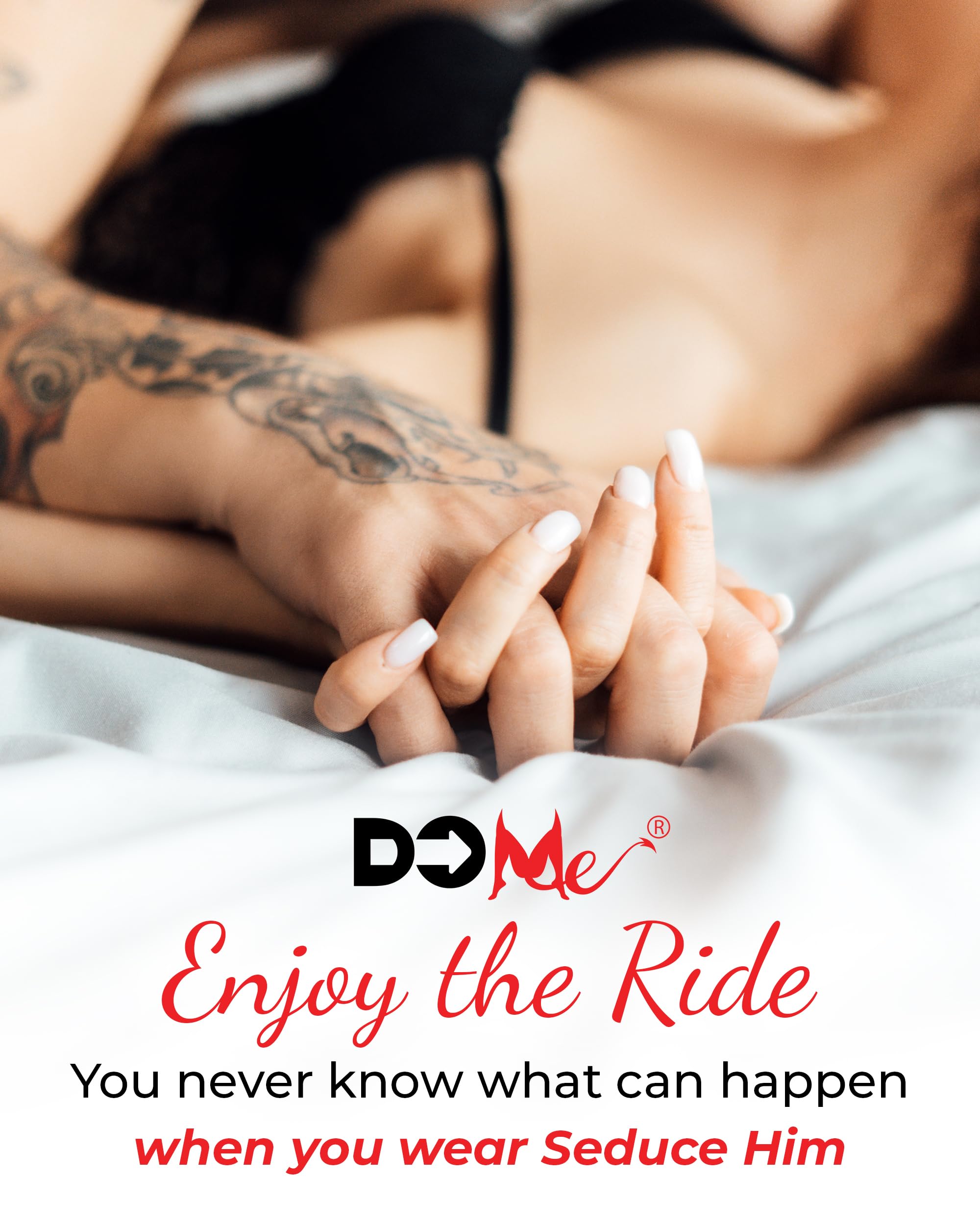 Do Me Pheromones perfume balances day-to-night charm.