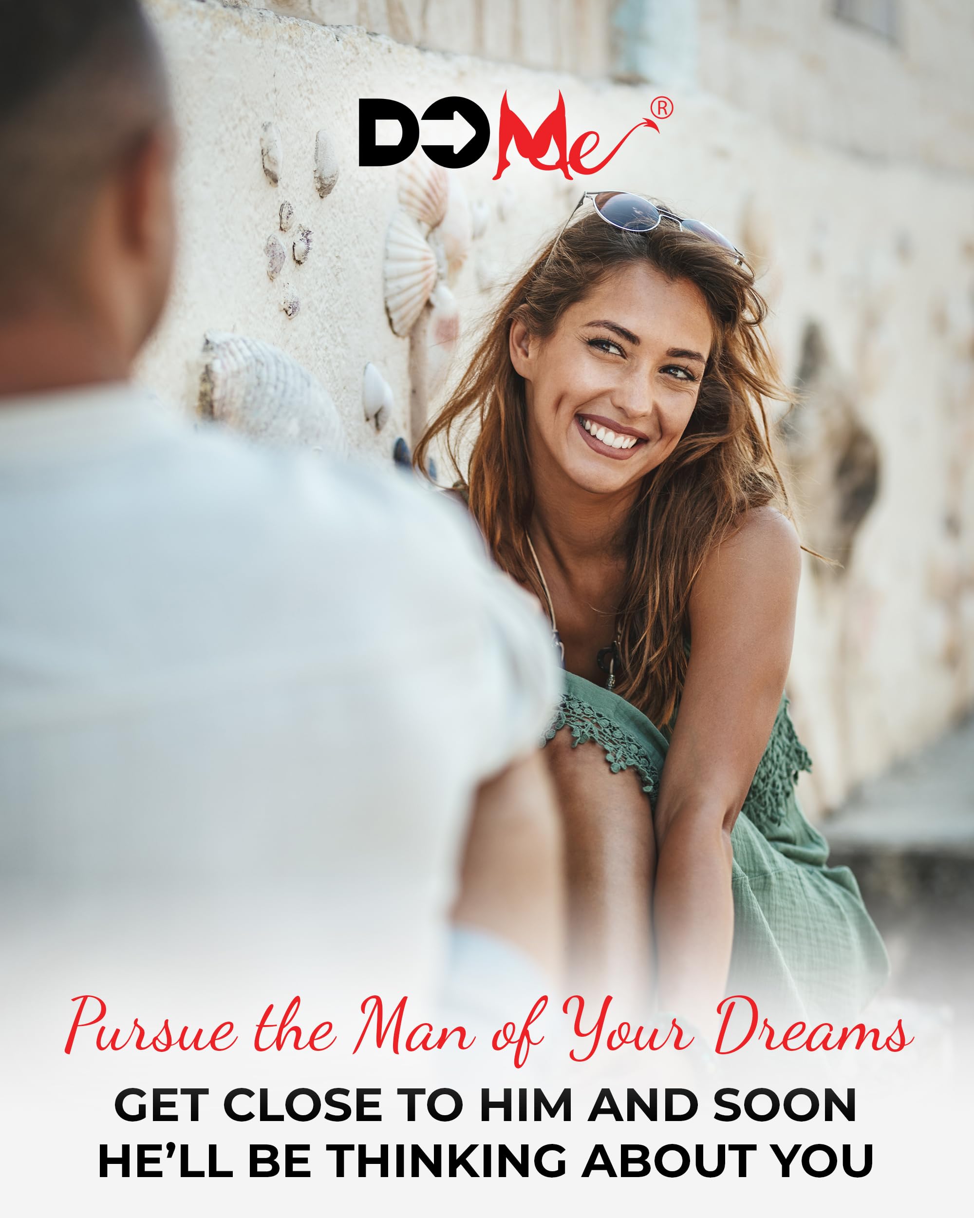 Do Me Pheromones perfume roll-on on pulse points for easy wear and diffusion.