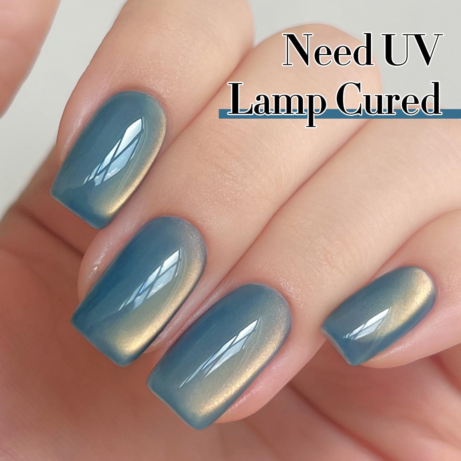 Aplicación con lámpara UV-LED para uñas pulidas