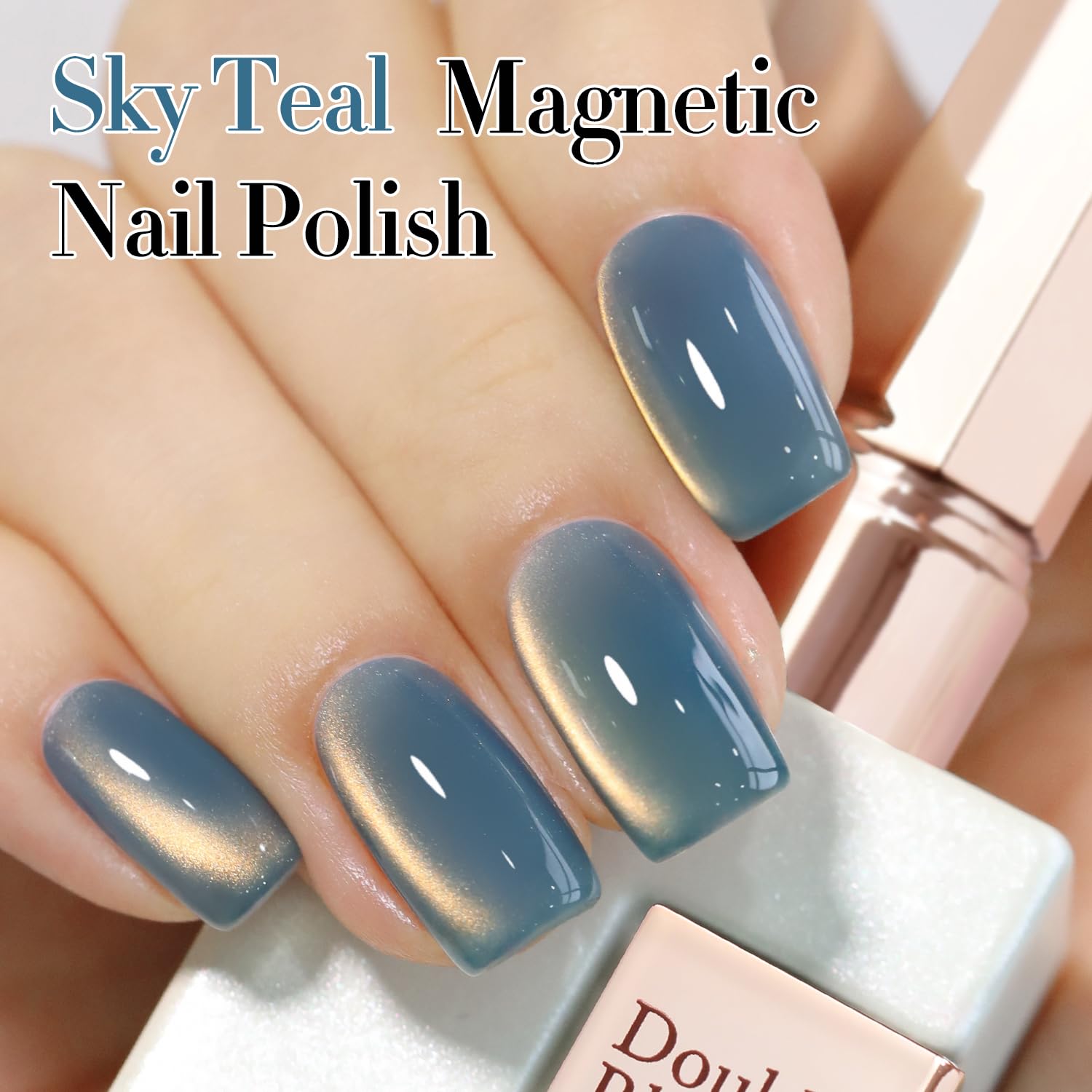 Double Rhythm brillo holográfico translúcido para estilo de uñas