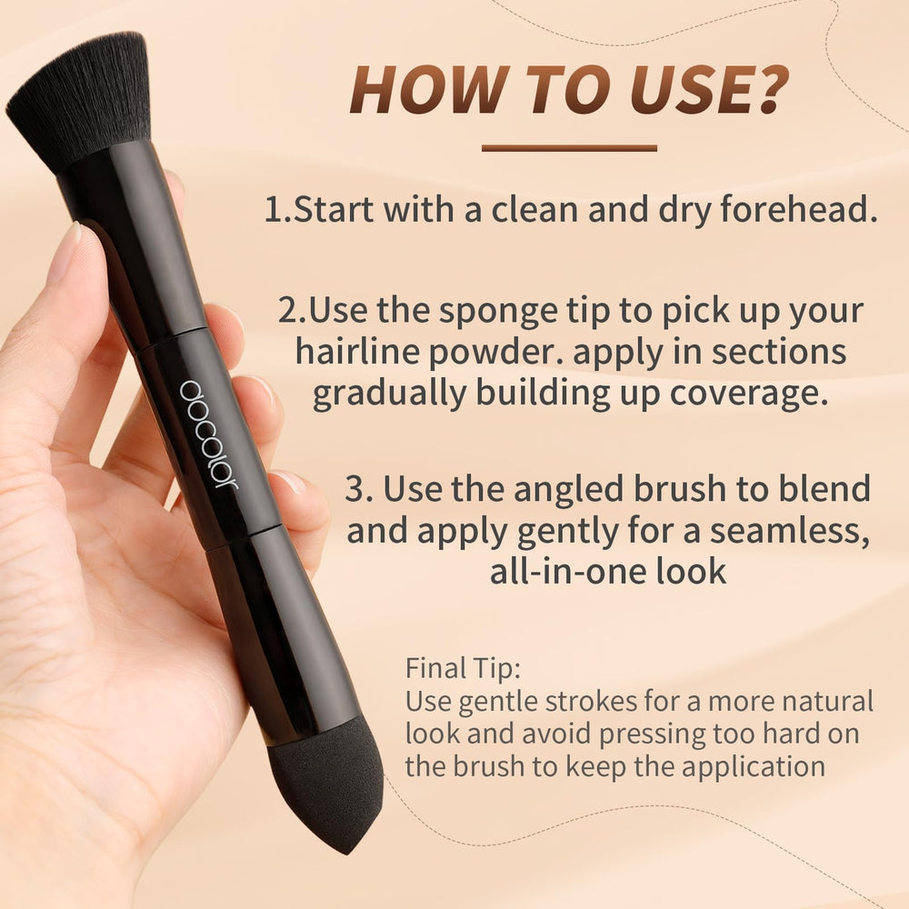 docolor beard coverage brush blends concealer for a seamless beard line