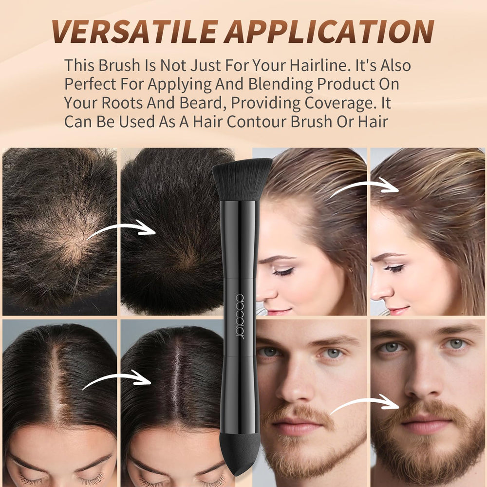 docolor beveled hairline brush delivers seamless, natural hairline blending