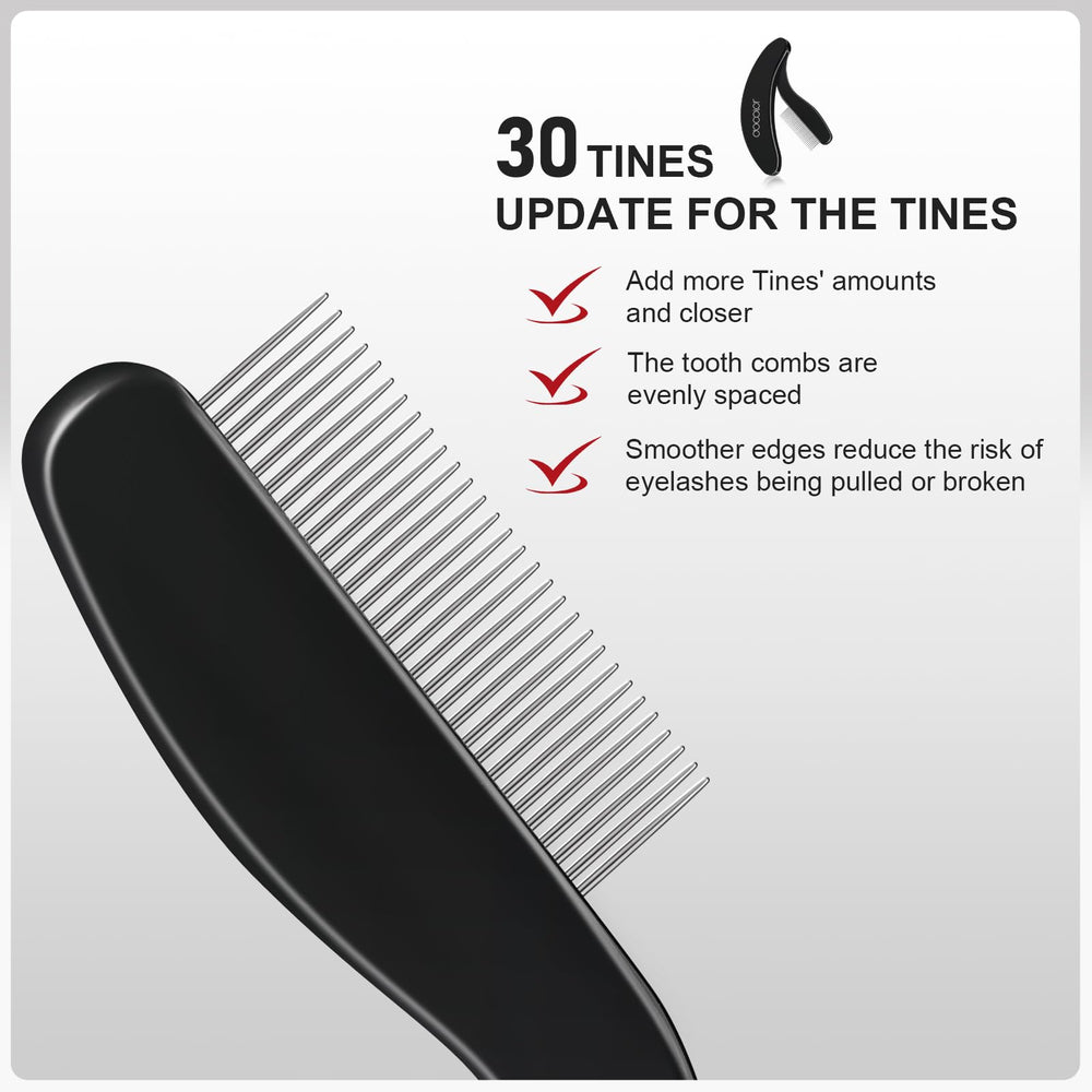 docolor curved comb eyelash definer follows eye contour for easy application.