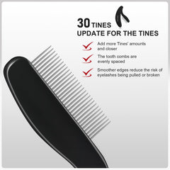 docolor curved comb eyelash definer follows eye contour for easy application.