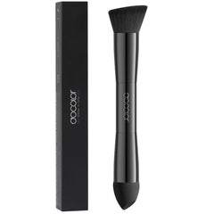 docolor dual-ended hairline powder brush for precise application and natural blending