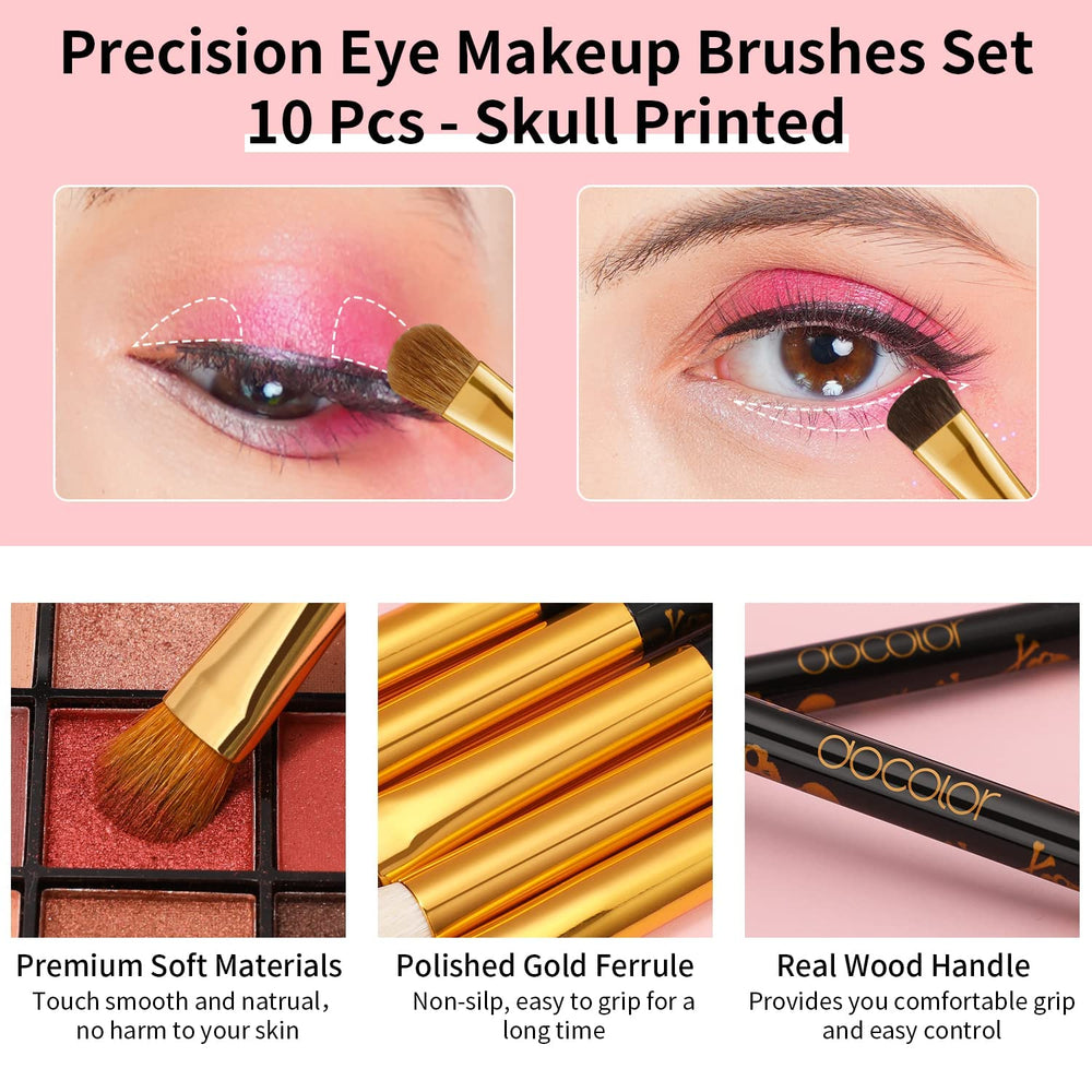 Docolor eye shader brush flat and fluffy for smooth eyeshadow coverage