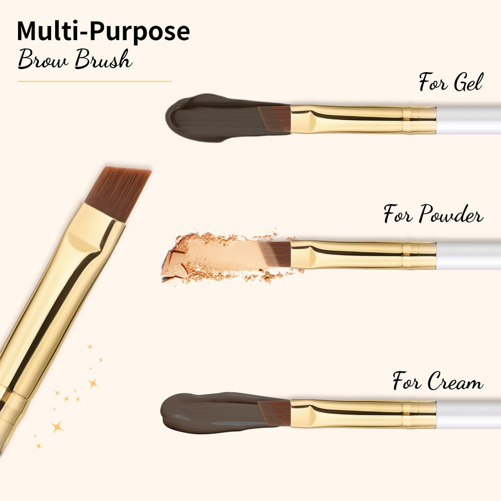 Docolor eyebrow brush duo brow powder application tool for seamless color.