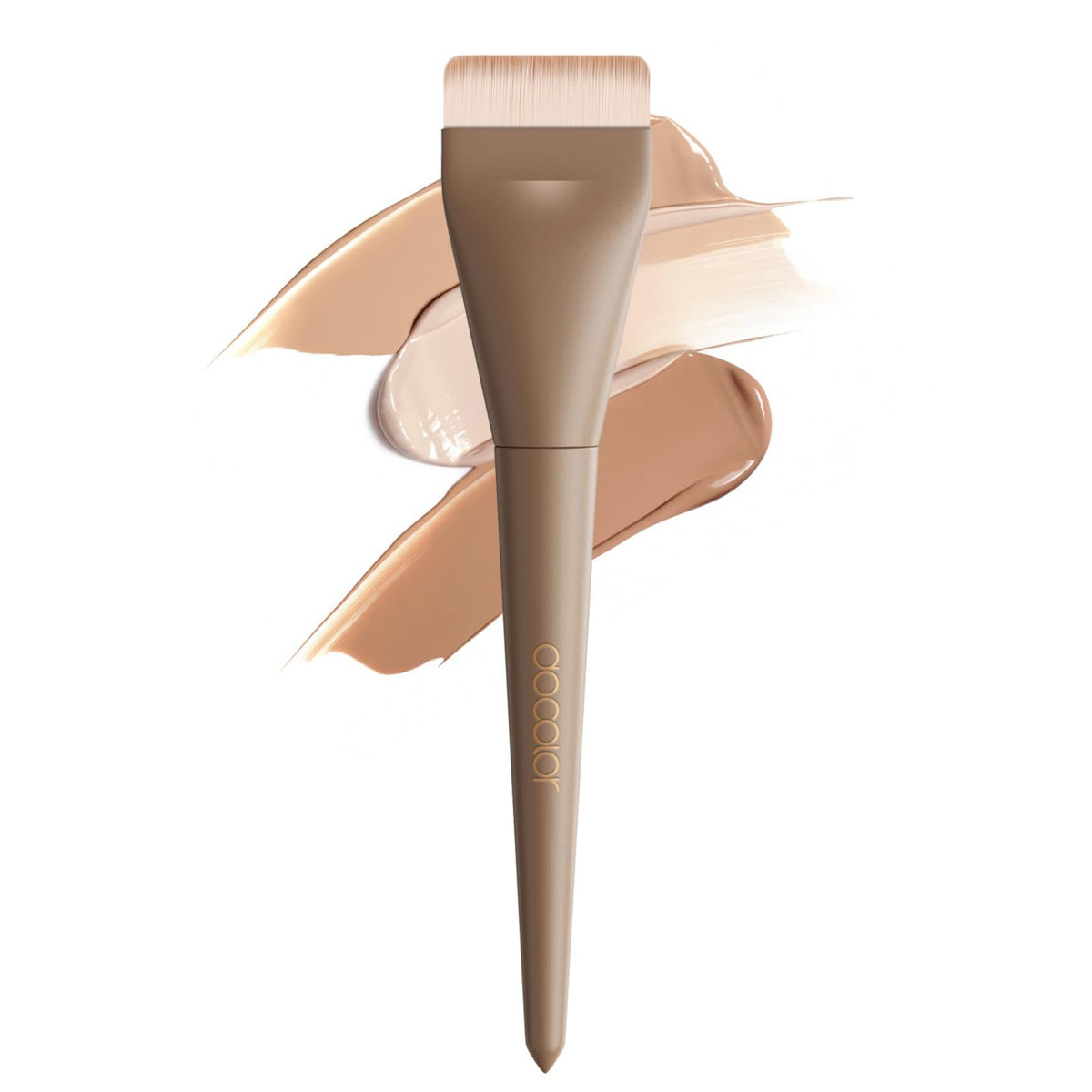 Docolor flat foundation brush khaki for even, natural coverage.