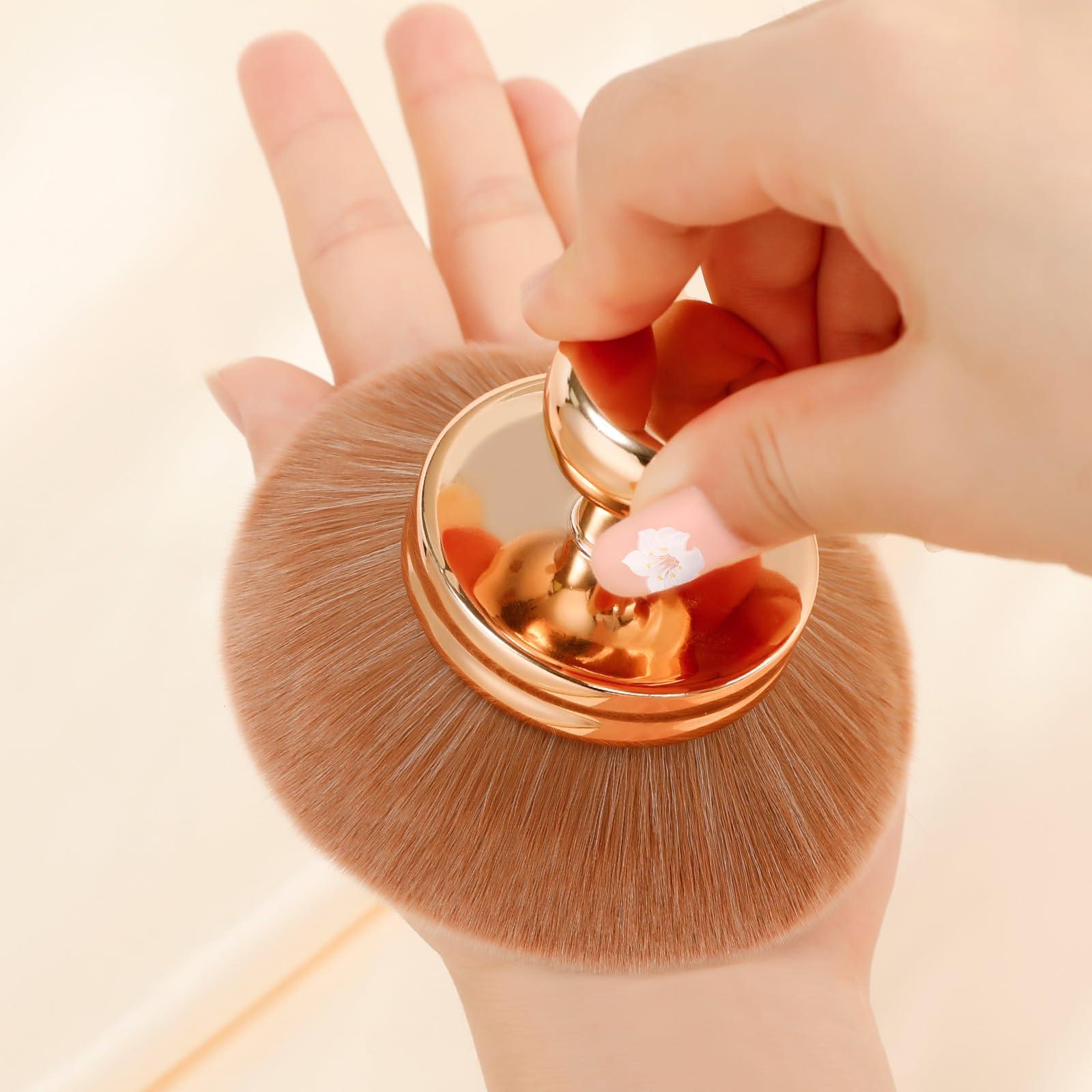 docolor All-in-one brush blends liquids, creams, and powders for flawless finishes.