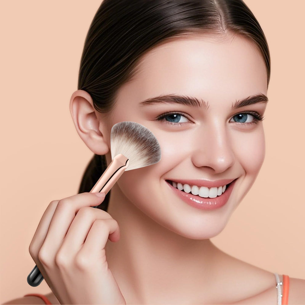 docolor highlighter fan brush compact gift-box packaging