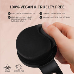 docolor Large body brush delivers even coverage across shoulders and back.