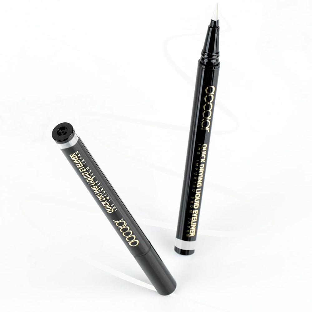Lash-line definition that lasts through daily activities in white.