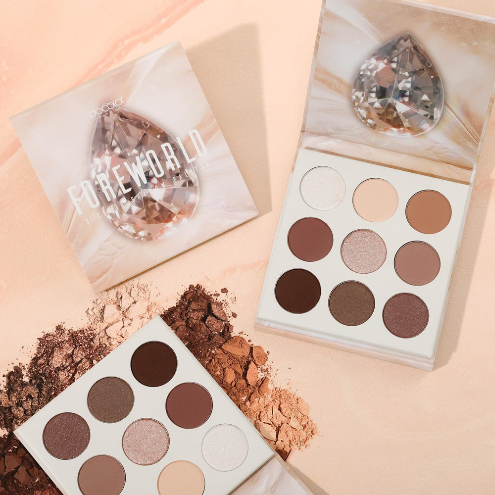 docolor Neutral Eyeshadow Palette foiled shimmers provide radiant pops.