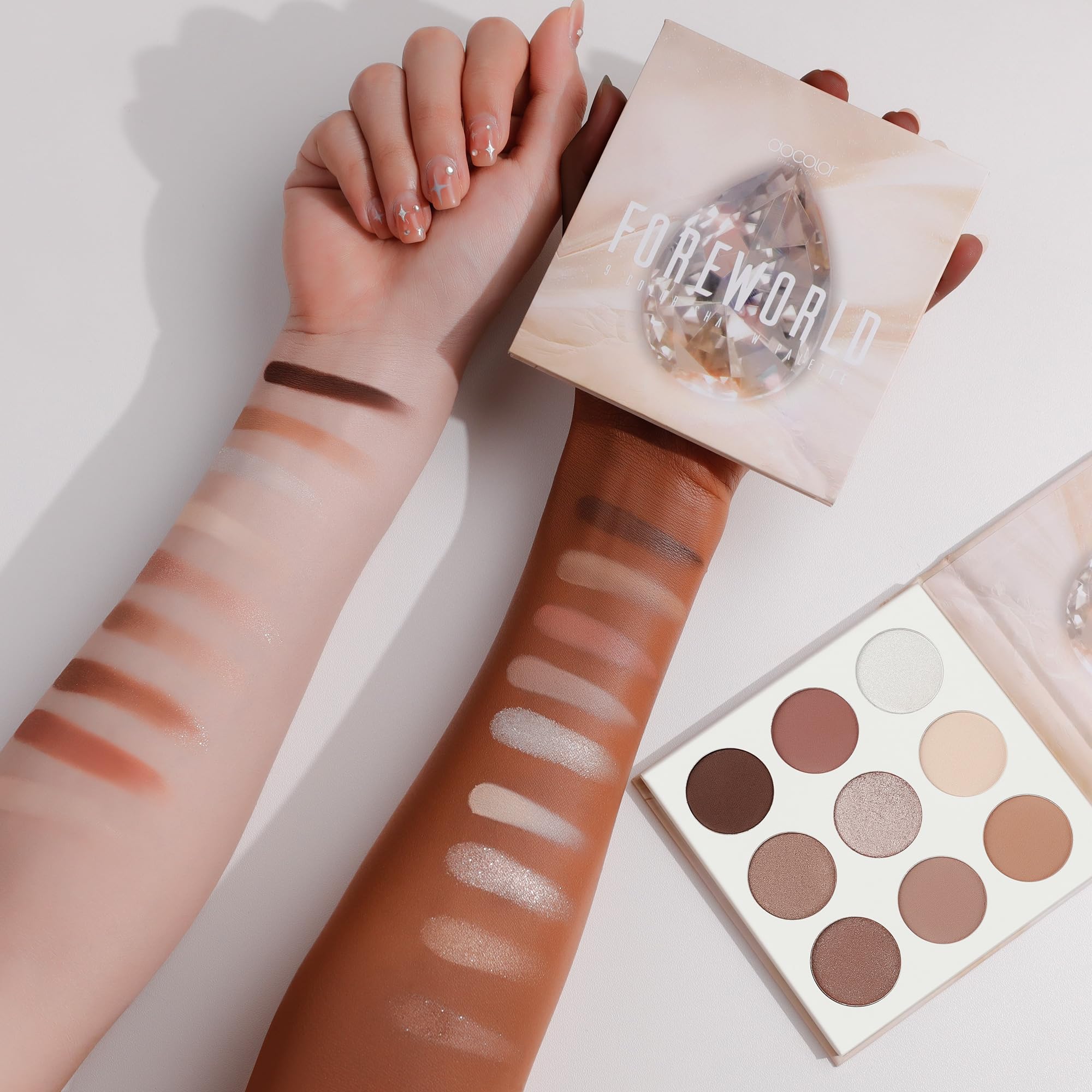 docolor Neutral Eyeshadow Palette universal tones flatter all skin tones.