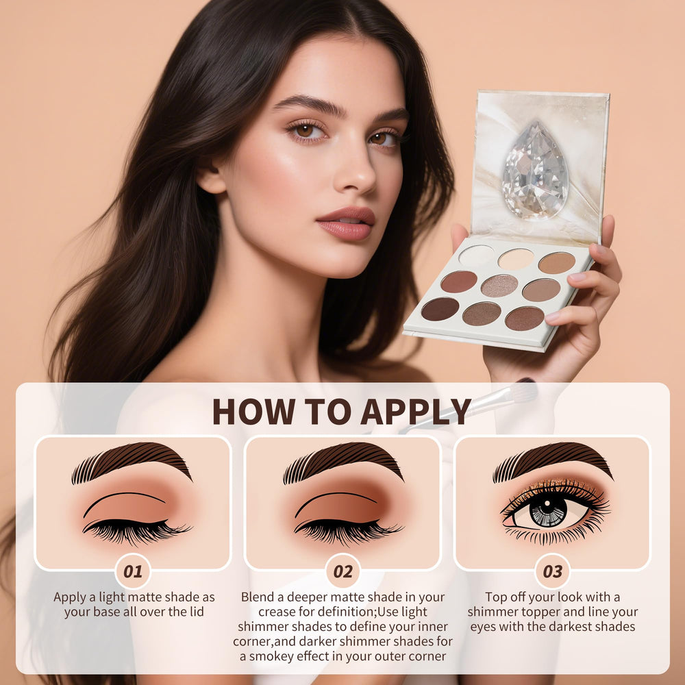 docolor Neutral Eyeshadow Palette long-wear formula stays vibrant all day.