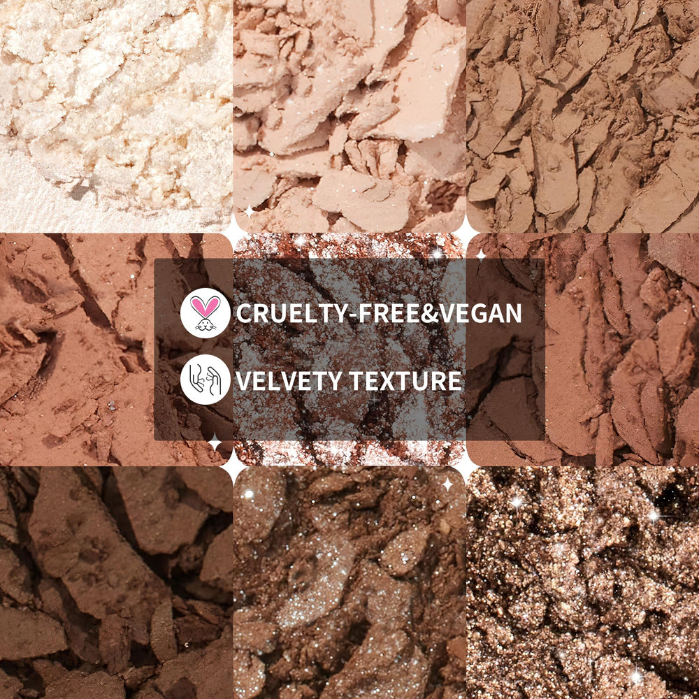 docolor Neutral Eyeshadow Palette shimmer shades add subtle glow and dimension.