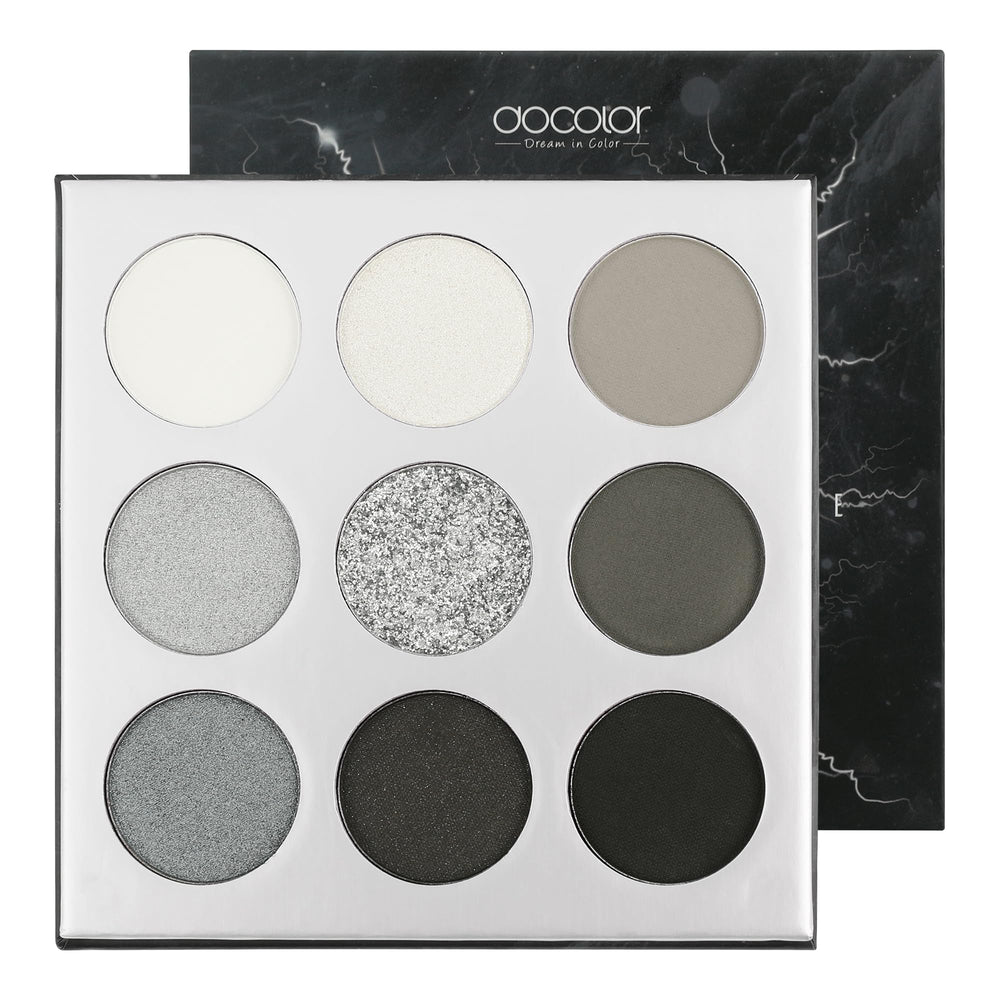 Docolor Paleta sombras gema negro: tono intenso para look nocturno duradero.