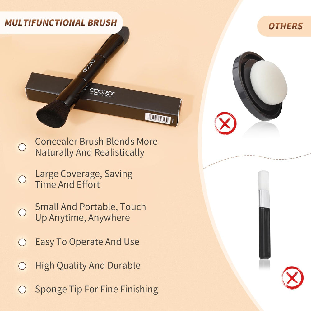 docolor synthetic hair brush is soft, anti allergic, and easy to clean