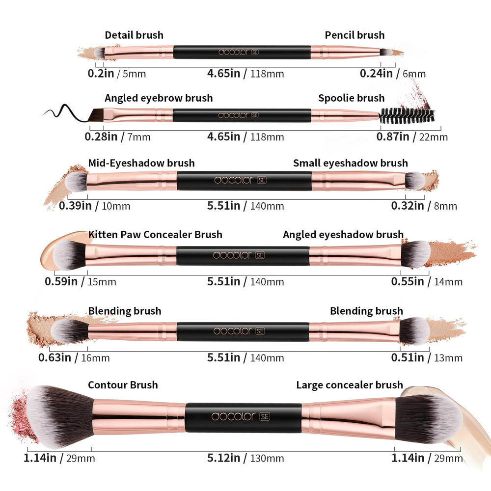 Docolor travel case keeps brushes protected and organized on the go.