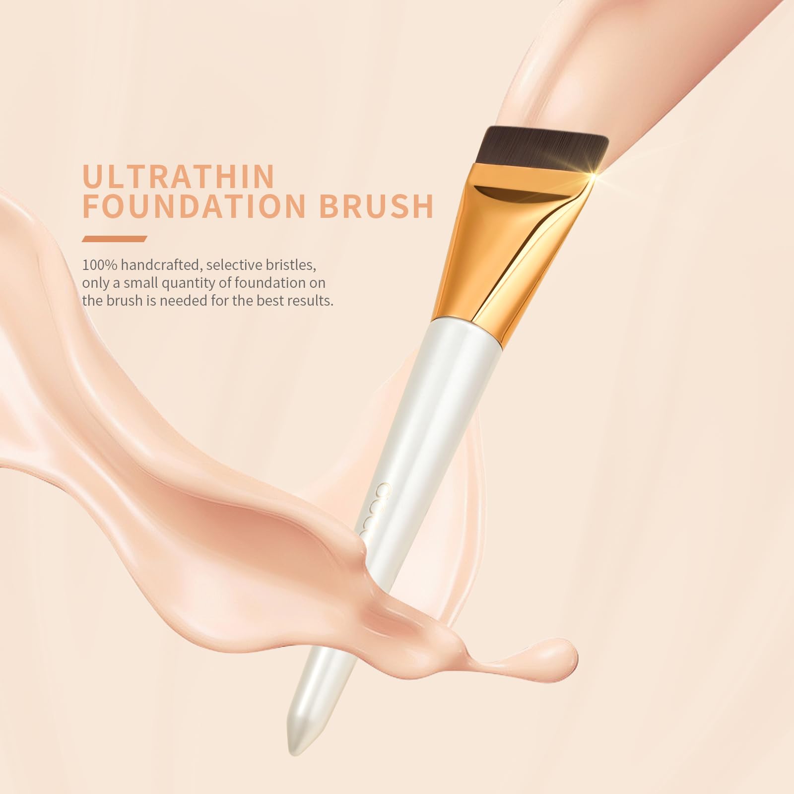 Docolor vegan, no-shed brush minimizes product waste