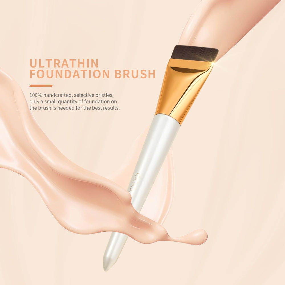 Docolor vegan, no-shed brush minimizes product waste