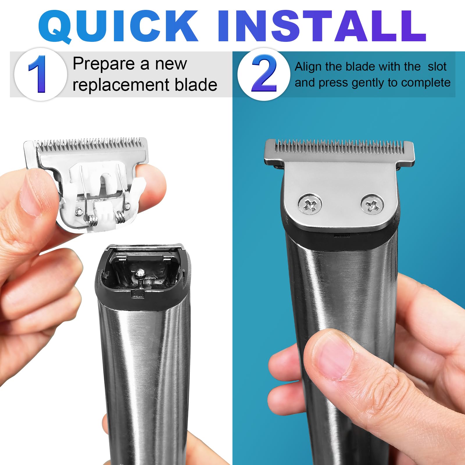 DODAER T-Blade installation-ready snap-on feature for quick blade changes.