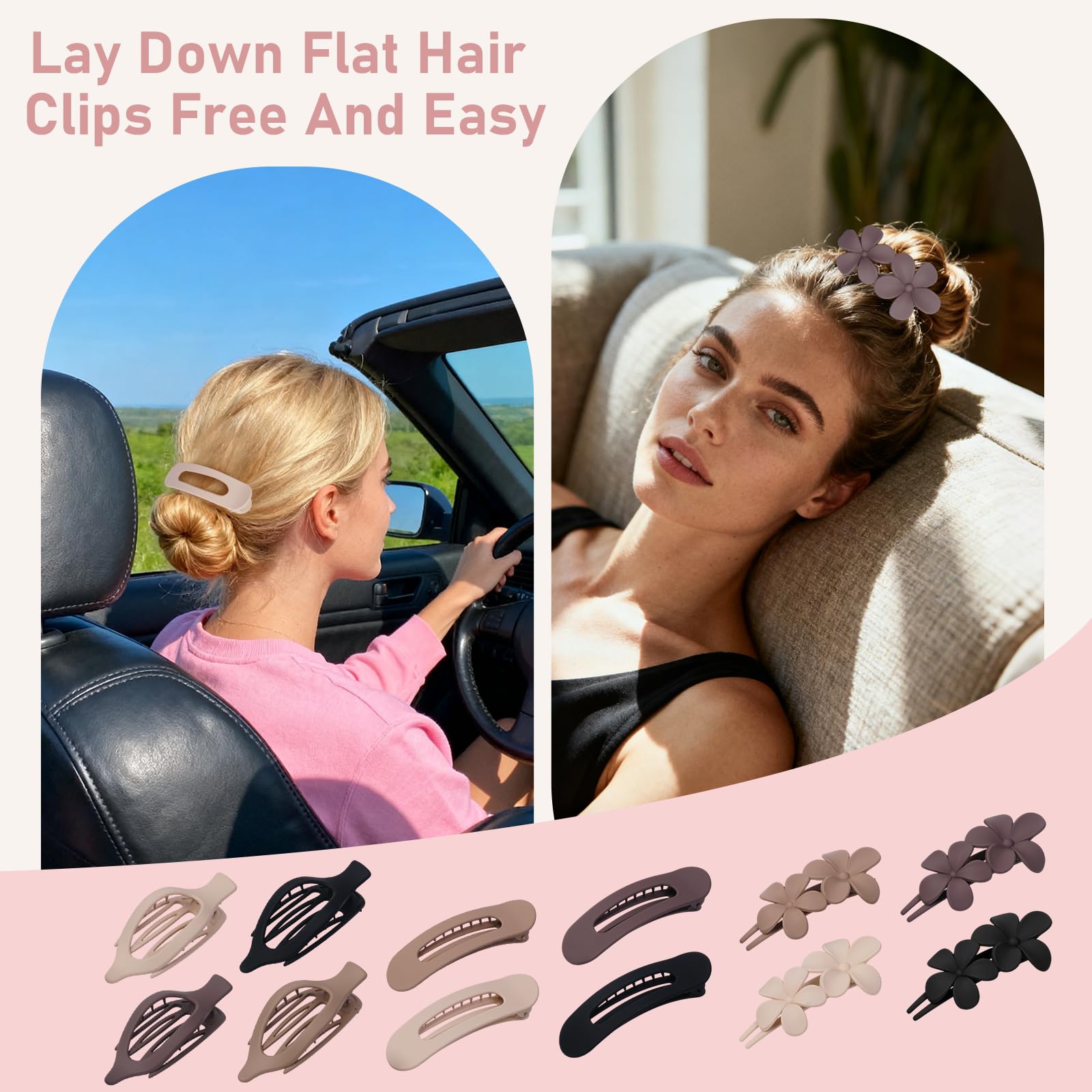 DOGODE flat-back design sits flush against the scalp for comfort.