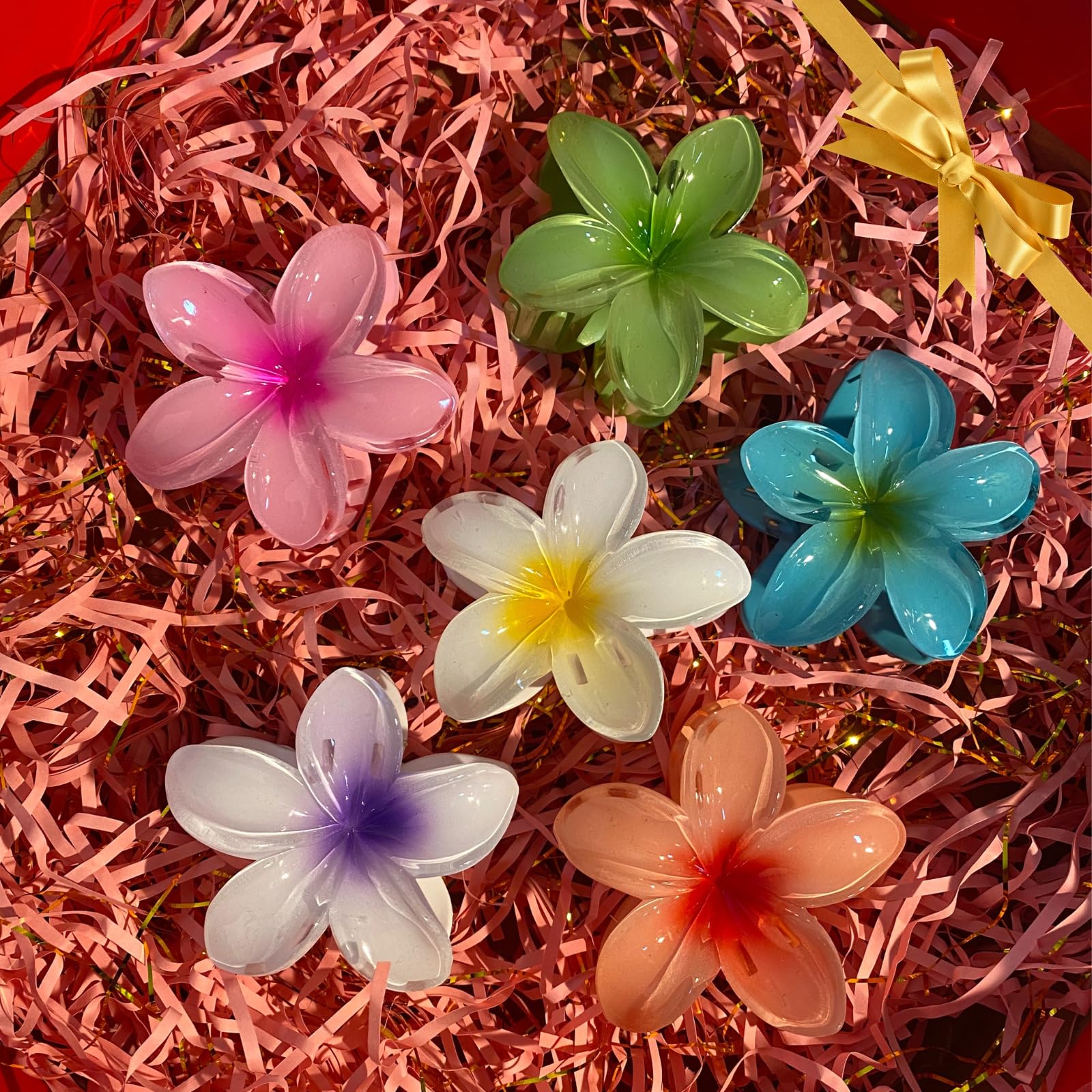 Empaque regalo DOGODE de pinzas florales hawaianas para ocasiones especiales.