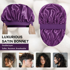 Doitory bonete con forro interior de satén suave para cuidado nocturno del cabello.