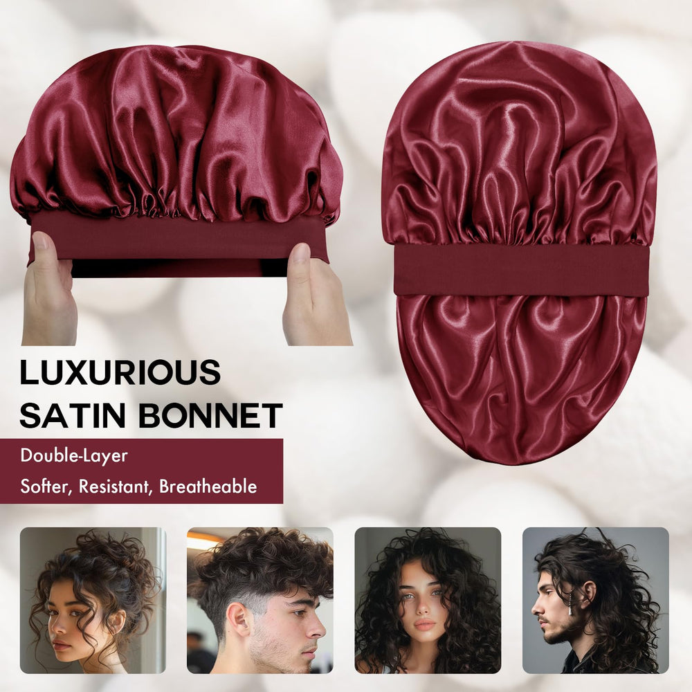 Doitory bonete satinado interior y exterior, duradero y colorido para combinar con ropa de cama.