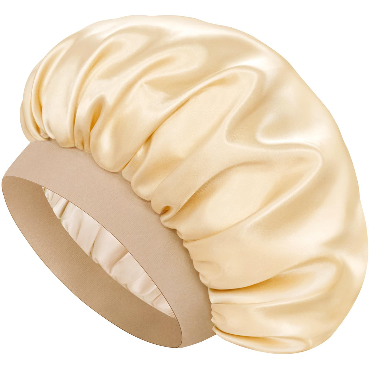 Gorrito Doitory de seda satén para dormir frontal protege el cabello durante la noche