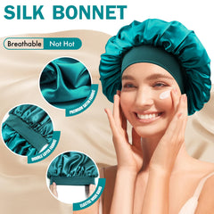 Gorro satinado Doitory protege cabello natural y reduce fricción durante la noche