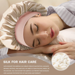 Doitory satin bonnet one size fits all for curly and natural hair.