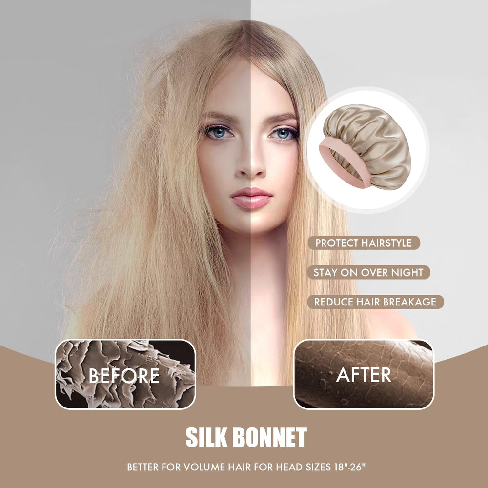 Doitory satin bonnet in seven colors to match your sleepwear.