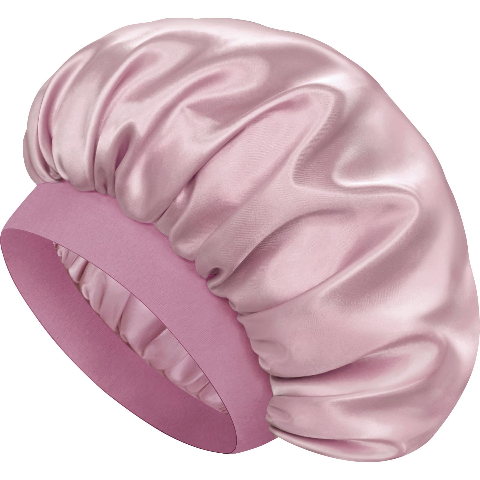 Doitory satin silk bonnet protects hair while sleeping