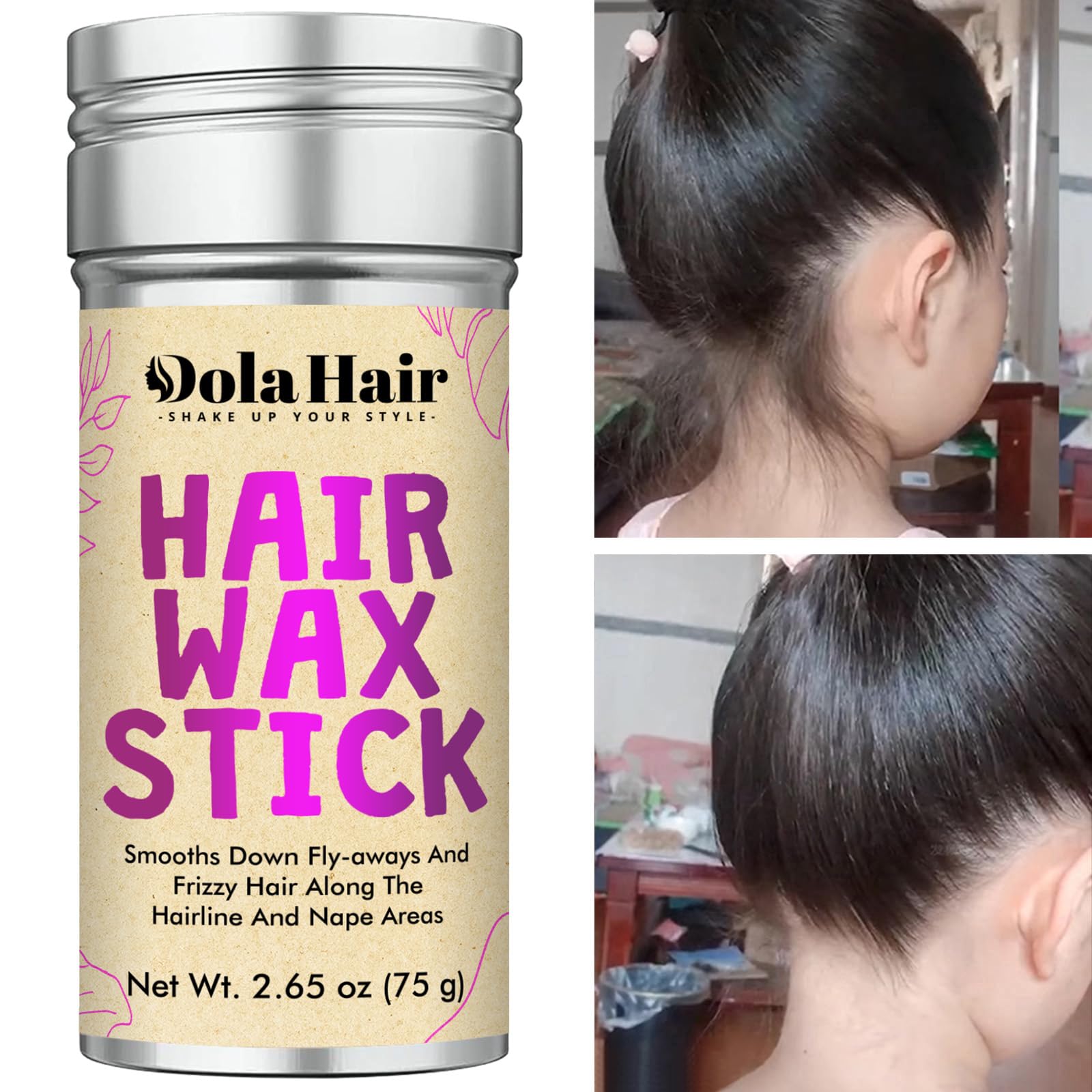 Dolahair barra cera textura seda, acabado suave.