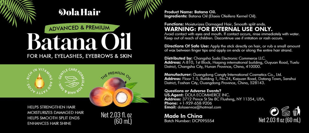 Dolahair Batana Oil: aroma café suave para relajación y cuidado capilar.