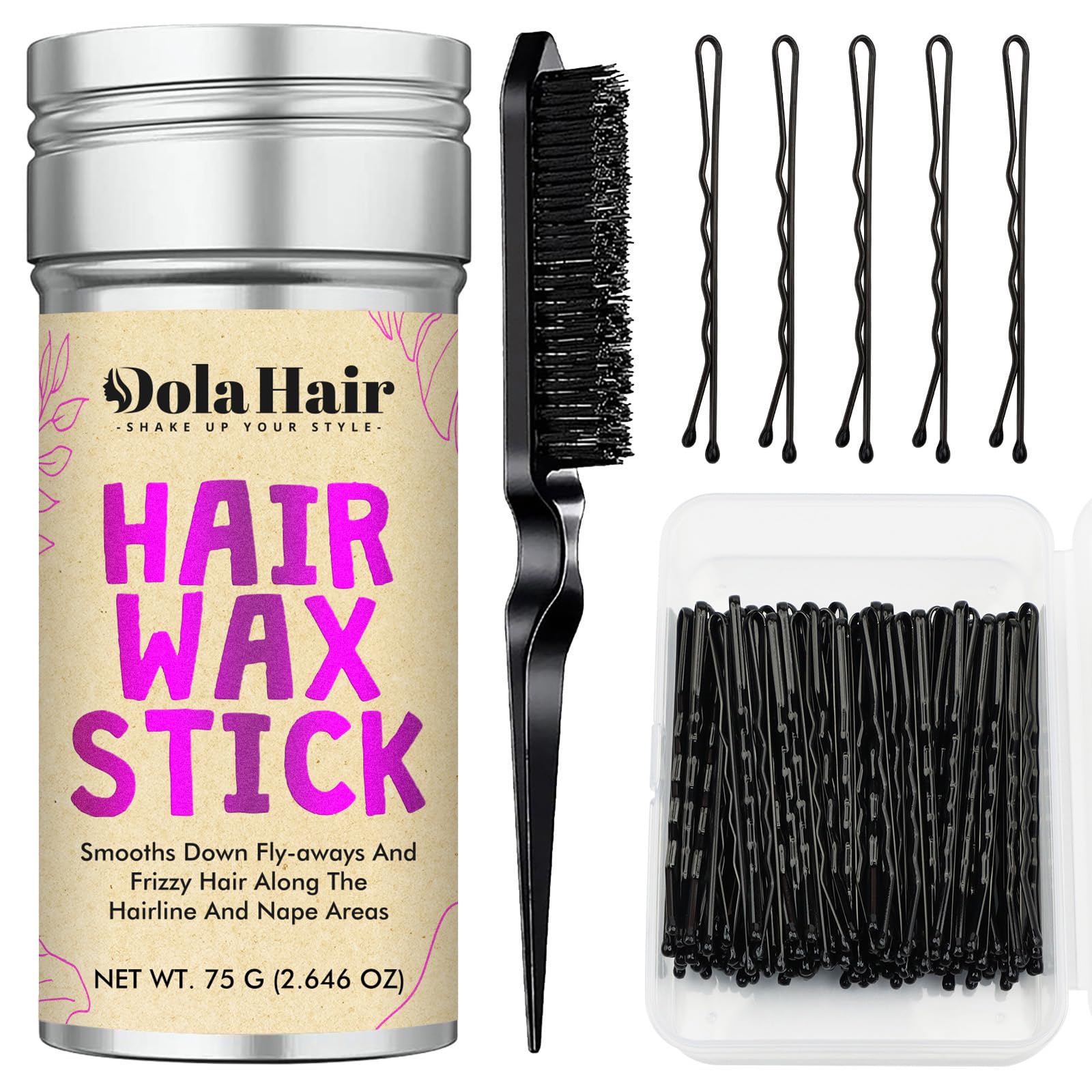 Dolahair 2-inch black bobby pins secure updos with a strong grip