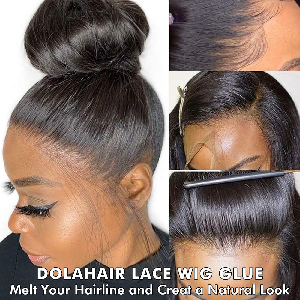 Dolahair edge control gel for smooth, natural edges.