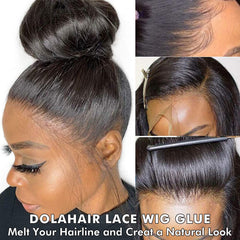 Dolahair edge control gel for smooth, natural edges.
